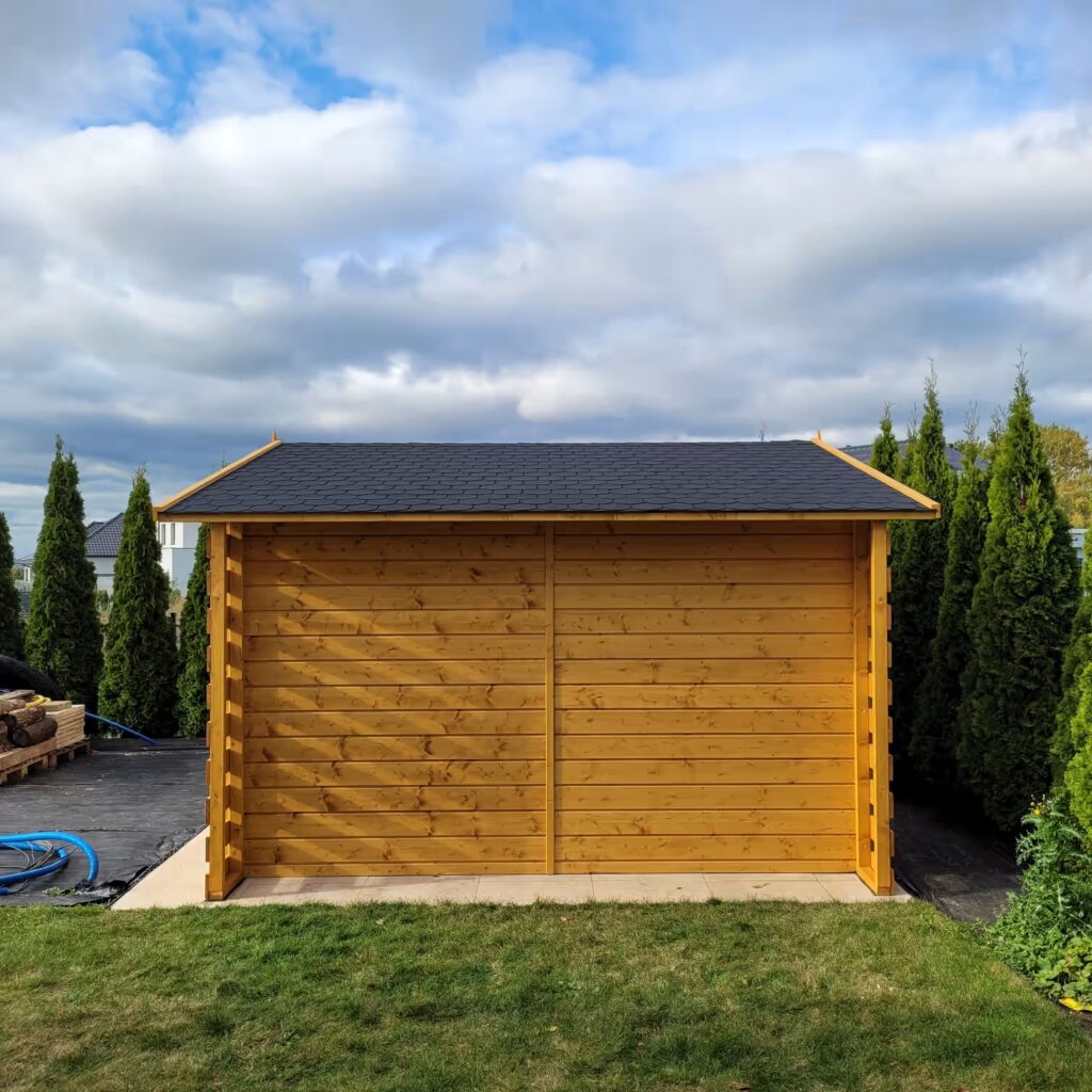 domek ogrodowy 4x3 z drewutnia 50cm 3 AVIF
