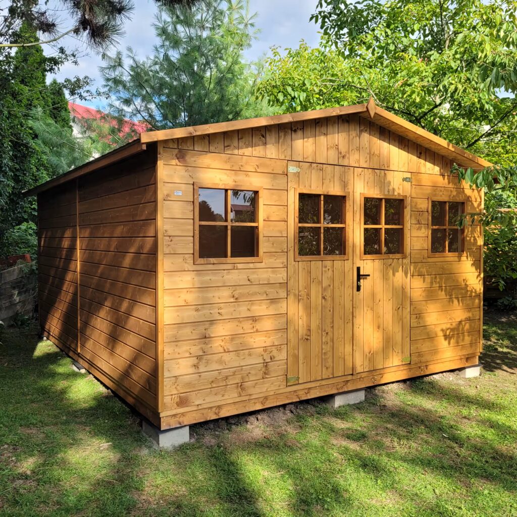 Drewniany domek ogrodowy Classic 7 svg%3E