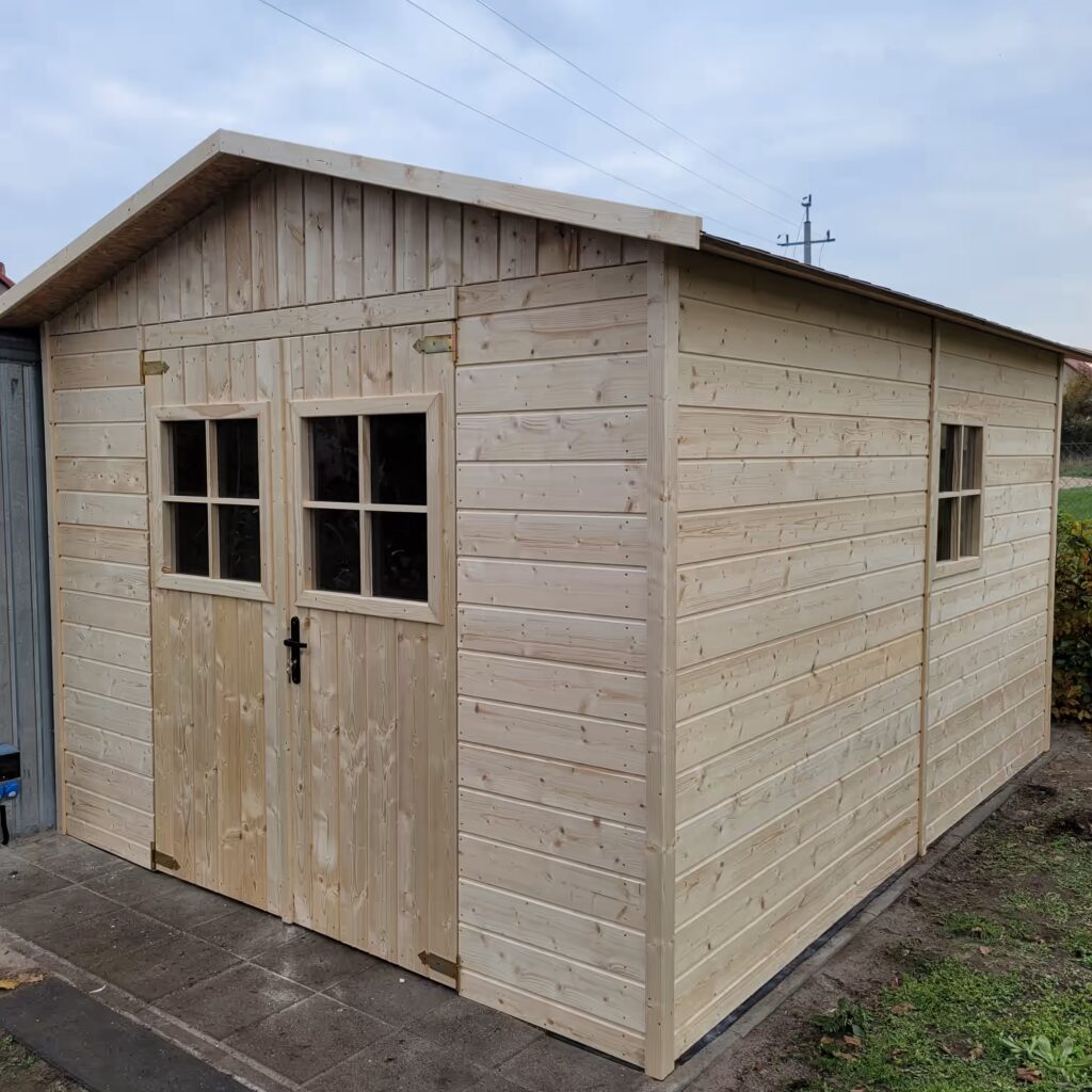 szopa ogrodowa 3x4m z podwojnymi drzwiami AVIF